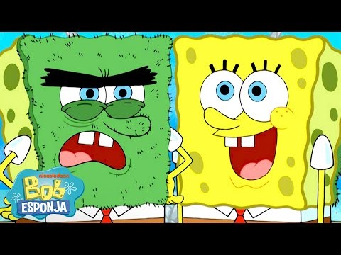 Bob Esponja | O grande maratona do Dia do Contrário do Bob Esponja! 🙃 | 1 hora | Português