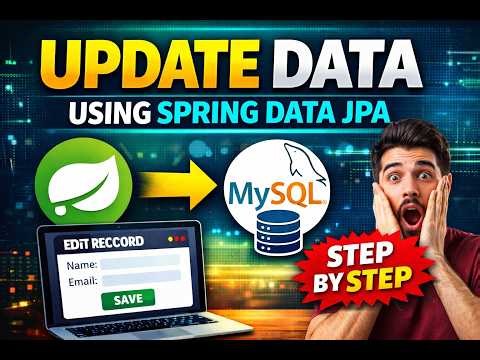 Spring Data JPA Update Record | Spring Boot CRUD Update Tutorial