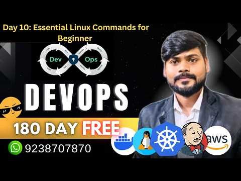🚀 DevOps 180 Days | Day 10: Linux Basics Overview | Essential Linux Commands for Beginners
