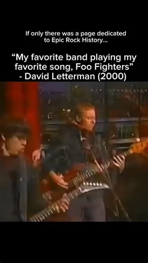 Most Iconic Music Moments on Instagram: "Follow (us) @epicrockhistory to tune into the most iconic moments in live music history …. The Foo Fighters’ performance of “Everlong” on David Letterman in 2000 holds a special place in both the band’s and the show’s history. After Letterman’s heart surgery, he requested Foo Fighters to perform the song on his first show back, calling “Everlong” his favorite song. The emotional weight of that performance, paired with the song’s already powerful lyrics, m