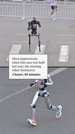 Humanoid ‘Lightning’ robot smashes the half-marathon record