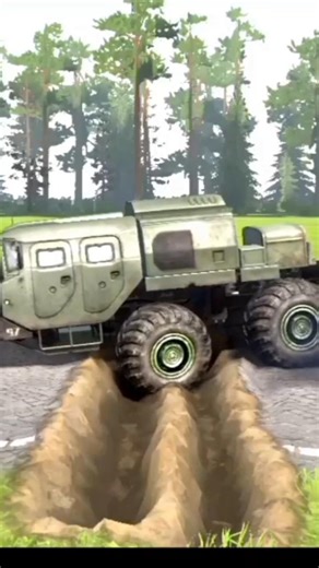 Mudrunner Mods Truck Challenge! #shorts #ytshorts #mudrunner #snowrunner #truck #jcb #monstertruck