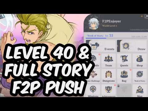Level 40 & Full Story F2P Push - Bug, Diane & Corrupted Dragon Boss - Seven Deadly Sins: Origin