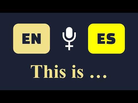 This is … | Este es … [Spanish Learning - Female Voice]