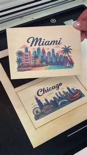 Mind-Blowing Wooden City Postcard with xTool M2! 🤯🏙️