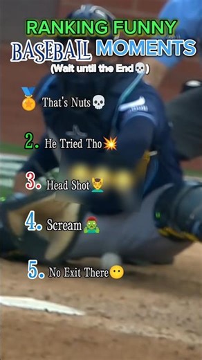 The Most Baseball Funny Moments! 😹 #baseball #sports #shorts