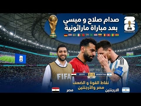 مصر × الأرجنتين ميسي و صلاح ماذا فعلت يا عاشور و الرأس الأخضر تحليل و أرقام مهمة 