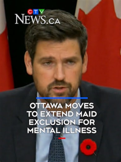 Ottawa moves to extend MAID exclusion for mental illness - New legislation would indefinitely exclude mental illness as the sole basis for MAID while opening the door to advance directives. Rachel Aiello reports.