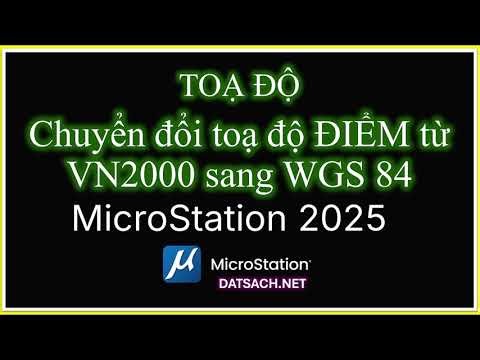 8.6. Chuyển đổi toạ độ ĐIỂM từ VN2000 sang WGS 84