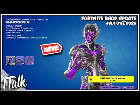 Fortnite Shop TWO *NEW* SKINS! [July 31st, 2026] (Fortnite Chapter 7)