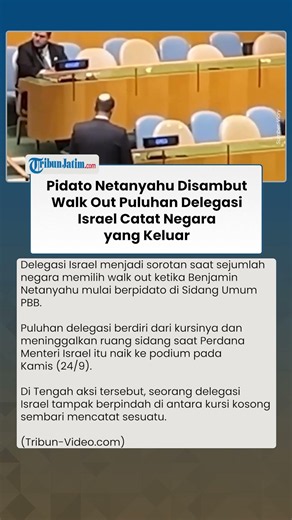 Pidato Netanyahu di PBB Disambut Walk Out Puluhan Delegasi, Israel Catat Negara yang Keluar