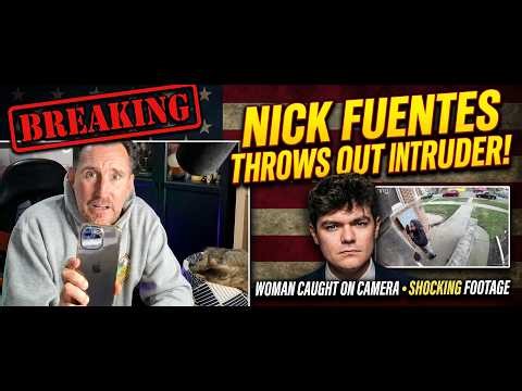 New Ring Footage Shows Nick Fuentes Confronting Person at His Home