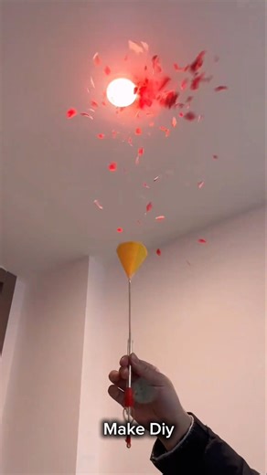 party popper Explosion Trick 🎈💥 | Amazing Science Experiment at Home #Shorts #artandcraft #viral