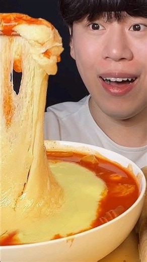 Cheesy Spicy Tteokbokki & Cheesy Hot Dogs Mukbang ASMR | Satisfying Eating Sounds #mukbang