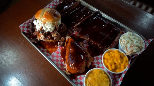 Girl tries to survive massive BBQ challenge - can she win?