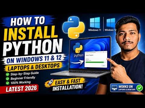 How to install python in windows 11 and 12 laptops and desktops