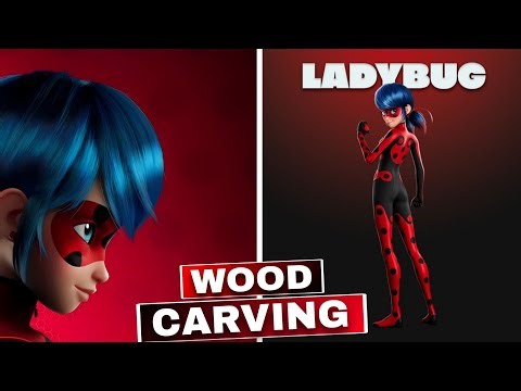 Ladybug 3d Wood Carving Mini work 😱 || anime character