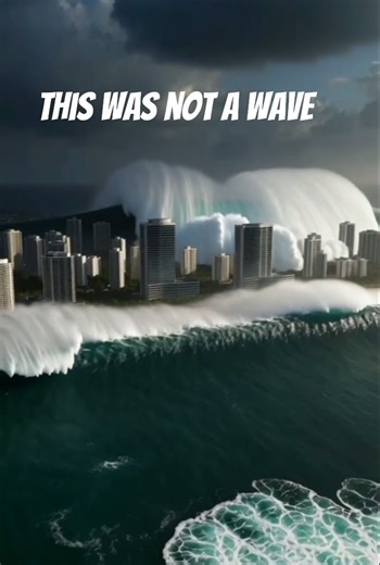 The Day the Ocean Turned Into a Wall #shorts