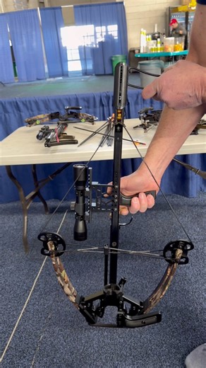 This is the first ever vertical crossbow! This bow is super lightweight and easy to use! If you are an archer and want to be able to shoot more accurately check out this crossbow from The Vertical Crossbow Company! #hunt #hunting #deer #outdoors #Hunter #huntingseason #deer #deerseason | The Hunting Report