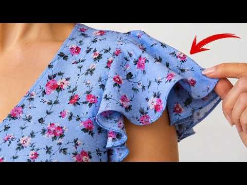 🔥 You Will Want to Repeat This! A Sewing Trick for a Flutter Sleeve (Butterfly Sleeve)