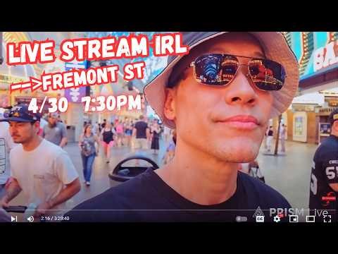 LIVE Las Vegas, Fremont Street, Thirsty Thursday, Livestream IRL