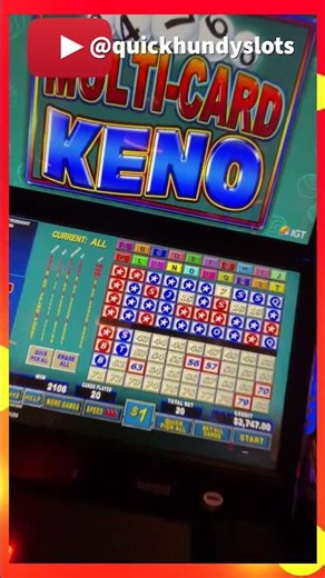 KENO JACKPOT! $20 Bets on 20-Card KENO at Wynn Las Vegas! #casino #jackpot #keno