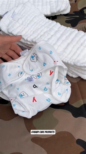 Washable, Reusable and Rashes Free Clothes Diaper For Newborn Baby✨👶 #clothdiapers #reusablenappies