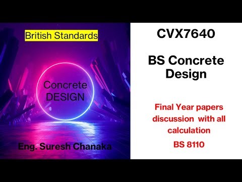Reinforced concrete Building design using BS8110 / CVX7640