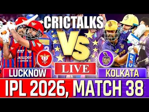 🔴 Live: LSG v KKR, IPL 2026, Cricket Live Match Today Scores & Commentary, Last 8 Overs