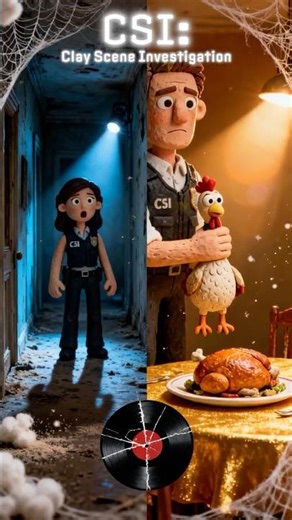 CSI: Clay | Bonus Footage of Epidose 1! - The Blood Spatter Fowl-Up 🐔🕵️‍♂️ #funnycrime #premiere