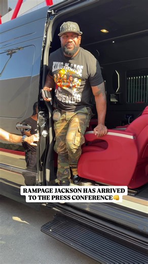 Rampage Jackson Arrives in Style at MVP MMA Press Conference