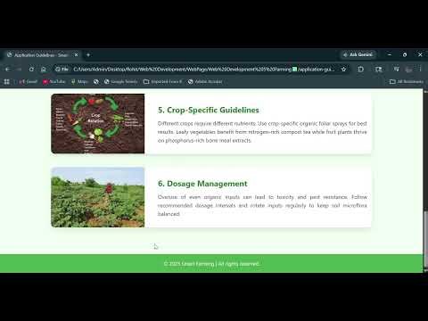 Smart Farming Website 🌱 Built with HTML5 & CSS3 | Complete Frontend Project 💻