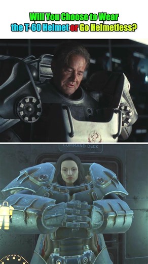 Will You Choose to Wear the T-60 Helmet or Go Helmetless? #Fallout #FalloutTVShow