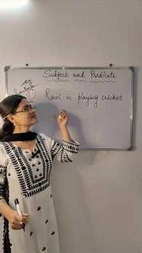 Subject and Predicate @ShahmeenKhan01 #spokenenglish #englishgrammar #learning #teaching #short
