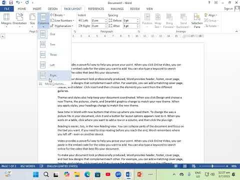 HOW ADD COLUMN IN WORD