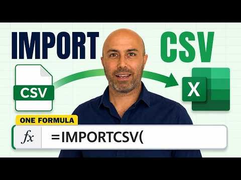 Excel IMPORTCSV Function: Import CSV Data with One Formula
