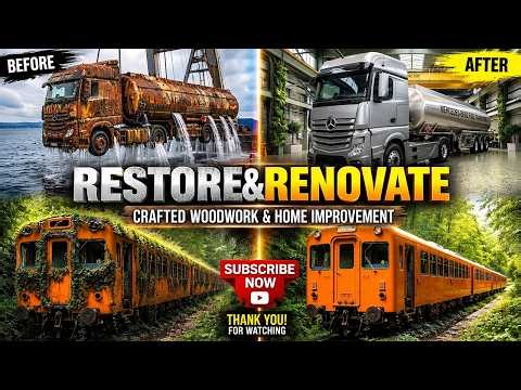 Old Machines Restored to Perfection! Satisfying Truck & Train Restoration | AI Generated😱😱😱