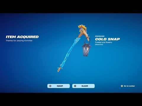 How To Get Cold Snap Pickaxe NOW FREE In Fortnite! (Free Cold Snap Pickaxe)