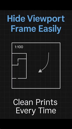 Remove Viewport Borders From Your Prints — No Plot Layer Trick #AutoCAD #Tutorial