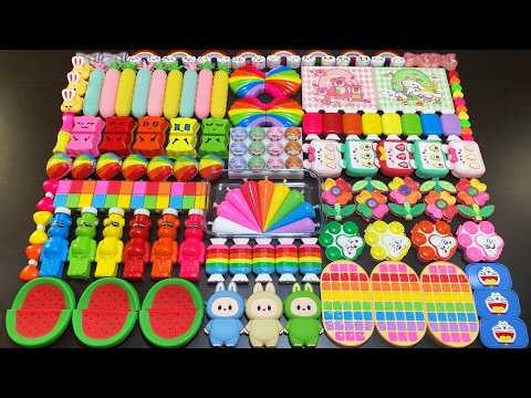 RELAXING WITH CLAY PIPING BAGS VS GLITTER VS MAKEUP ! Mixing Random Things Into Slime #7081