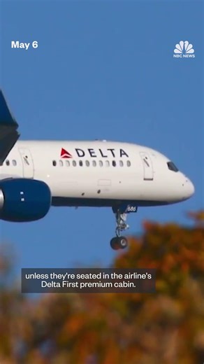 Delta Air Lines plans to drop its food and beverage service on short-haul flights