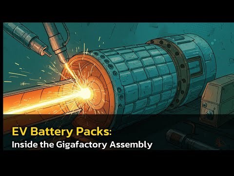 ✨ EV Battery Packs: Inside the Gigafactory Assembly