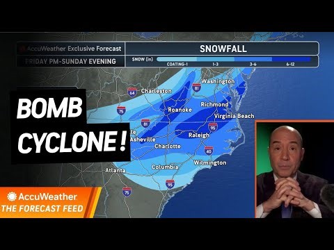 Forecast Feed: "Bomb Cyclone" Will Bring Blizzard to East Coast!