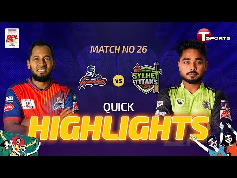 QUICK HIGHLIGHTS | Rajshahi Warriors vs Sylhet Titans, 26th Match | BPL 2026 | Cricket | T Sports