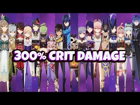 How 300% Crit Damage Looks Like On All Electro Characters