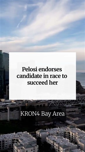 Pelosi endorses candidate in race to succeed her