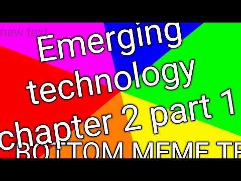 Emerging technology chapter 1 part 1