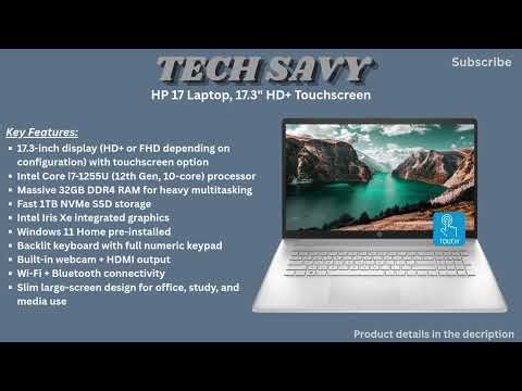 HP 17 Laptop Review 2026 | i7-1255U, 32GB RAM, 1TB SSD Big Screen Productivity Laptop