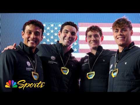 U.S men set U.S. Open, Pan Pacific Championship records in 4x100 freestyle relay | NBC Sports