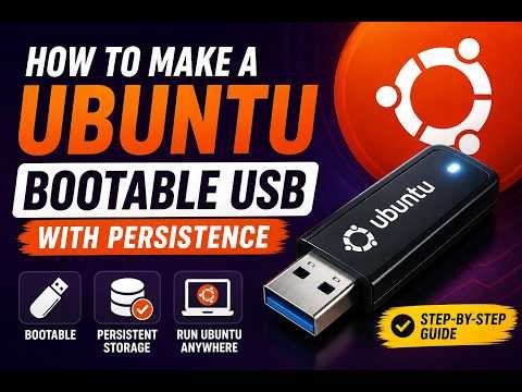 Easily Make an Ubuntu Bootable USB Drive (with Persistence)